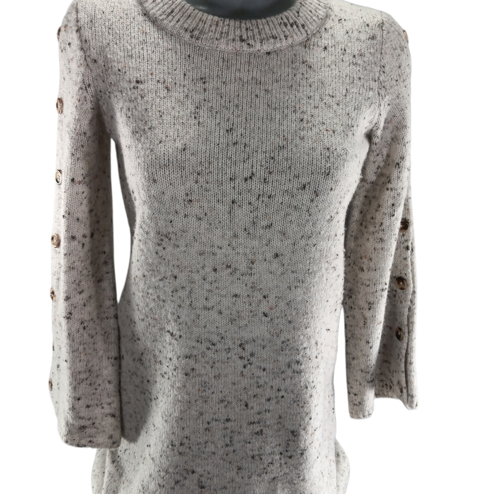 Madewell Donegal Sweater Dress Wool Blend Size XXS Cream Oversized Preppy